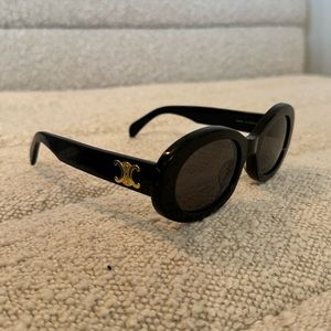 CELINE triomphe 01 sunglasses black and gold